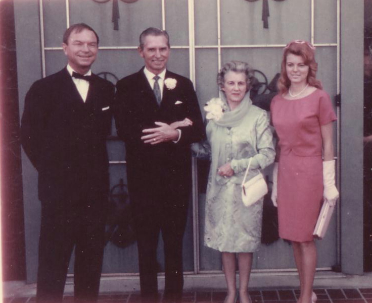 Chuck Jones(best man), Ken, Kathryn, Kathie(maid of honor and Kathryn's daughter)